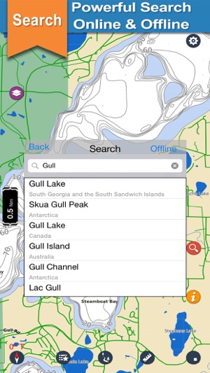 Gull Lake - Pilsbury offline chart for lake & park(圖4)-速報App