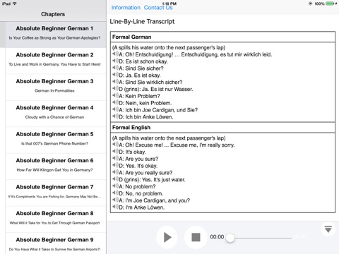 Learn German with Video for iPad screenshot 2