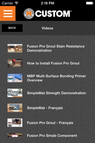 Custom Building Products screenshot 4