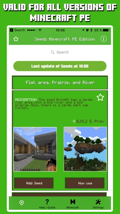 Seeds for Minecraft Pocket Edition - Free Seeds PE