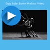 Easy ballet barre workout video