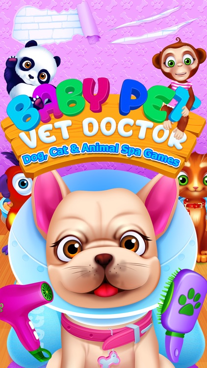 Baby Pet Vet Doctor - Dog, Cat & Animal Spa Games