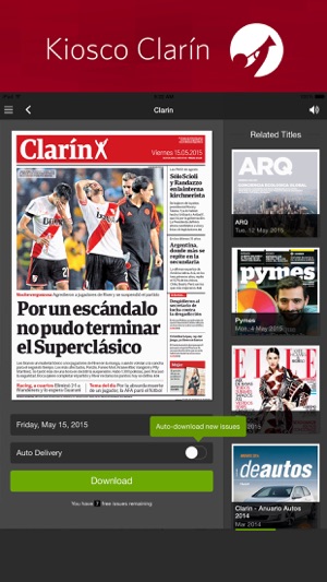 Kiosco Clarin(圖3)-速報App