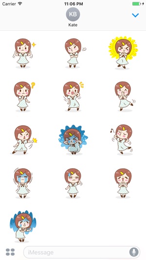 Ilana The Lovely Little Girl Stickers(圖3)-速報App