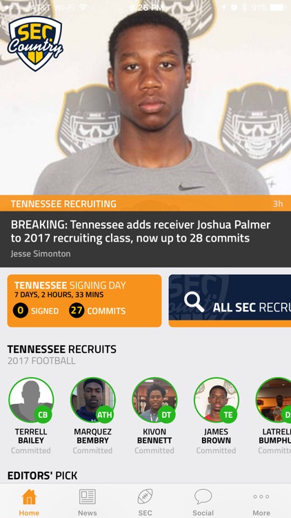 SECCountry.com – Team-Specific Football News