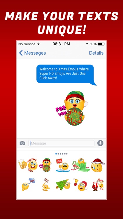 Flirty Christmas Emojis screenshot-3