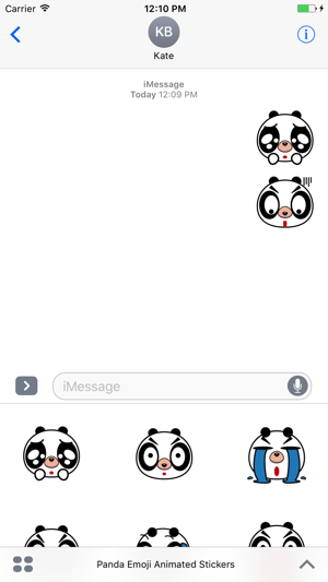 Panda Emoji Animated Stickers For iMessage(圖2)-速報App