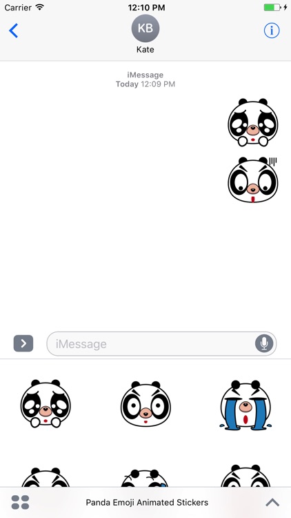 Panda Emoji Animated Stickers For iMessage