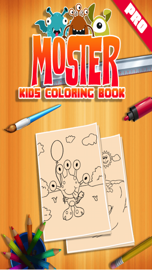 Monster Kids Coloring Book Pro(圖1)-速報App