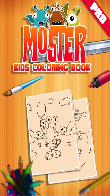 Monster Kids Coloring Book Pro