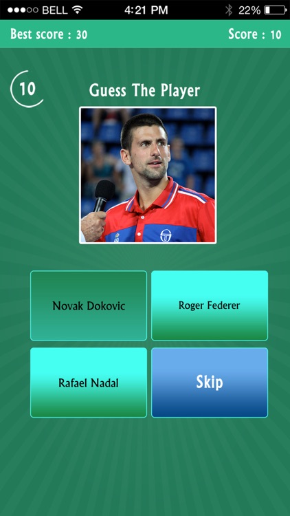 Guess the Tennis Player Quiz - Free Trivia Game