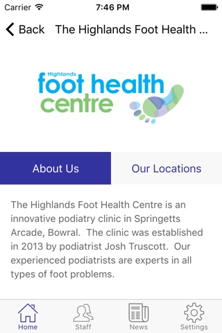 Highlands Foot Health Centre screenshot 2