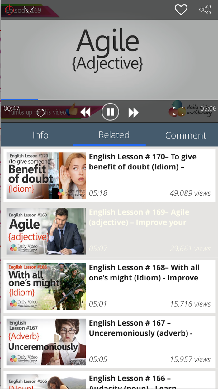 English Vocabulary - Practice pronunciation