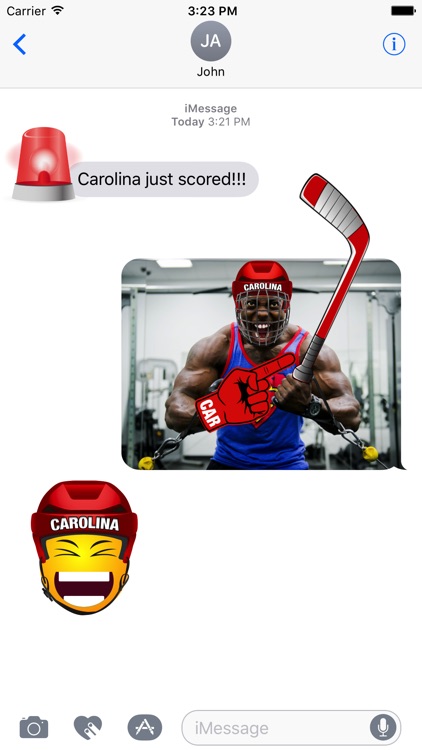 Carolina Hockey Stickers & Emojis