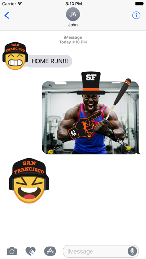 San Francisco Baseball Stickers & Emojis(圖2)-速報App