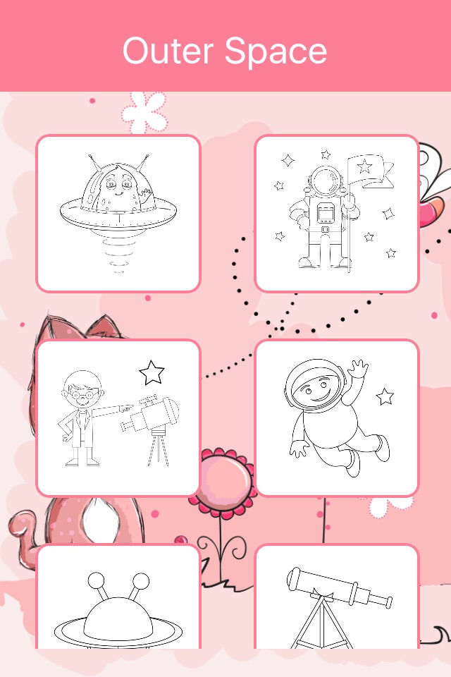 Outer Space Coloring Book for Kids: Learn to color screenshot 3