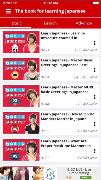 Learning Japanese - best videos for study language