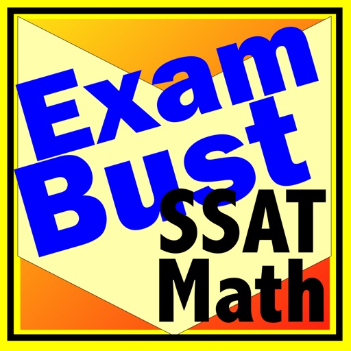 SSAT ISEE Math Prep Flashcards Exambusters icon