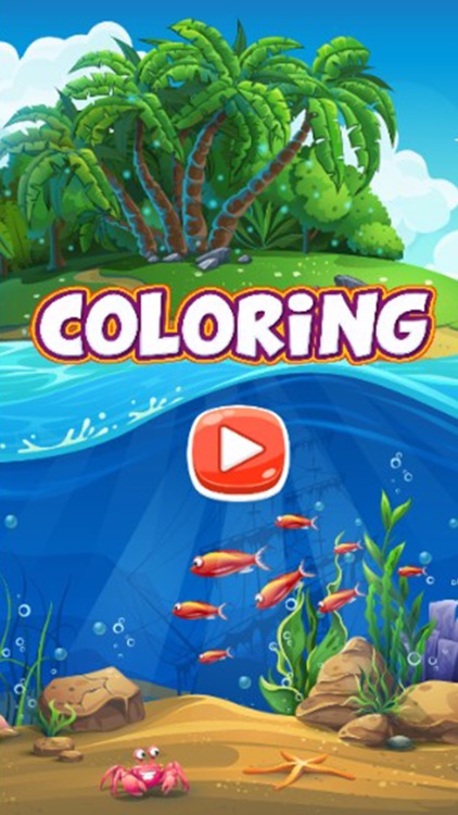 Sea Animals Coloring Game for Kids by Nuntana Siponduan
