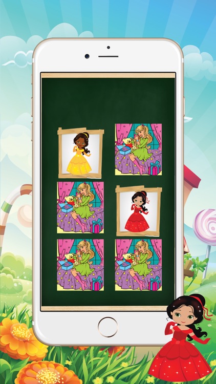 Cards Matching & Coloring Book Princess