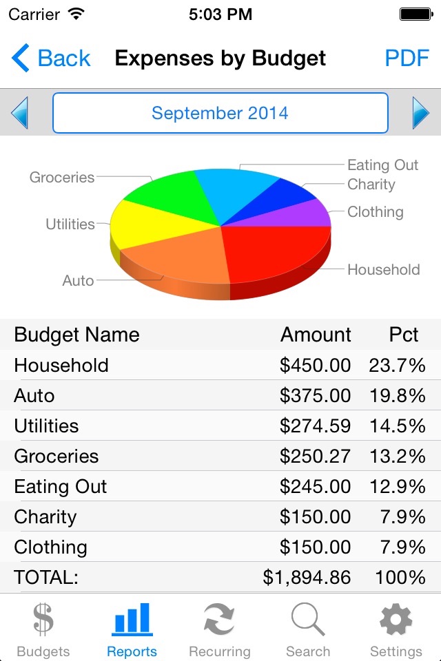 Ace Budget 3 Lite screenshot 2