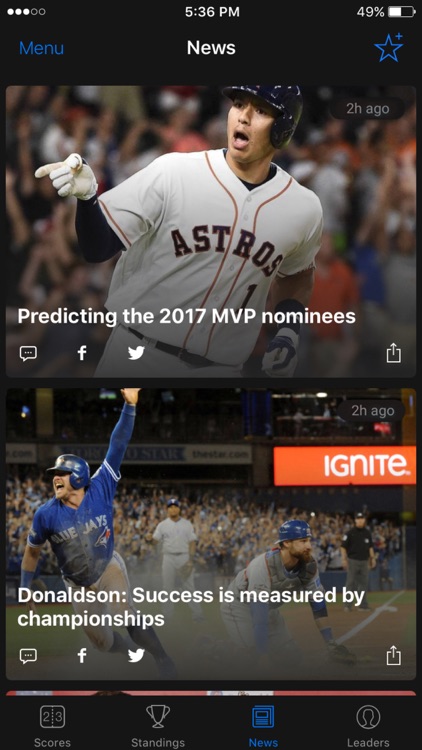 theScore – Sports Scores & News screenshot-4