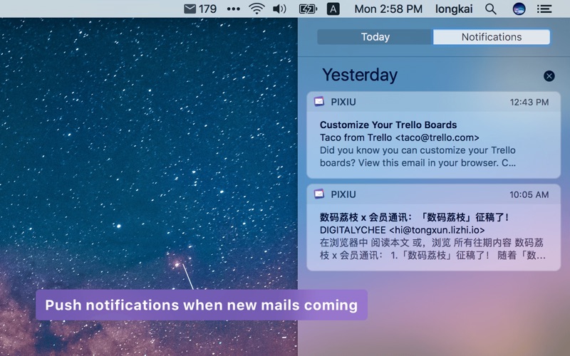 Pixiu - inbox and notification for Gmail thumbnail 2
