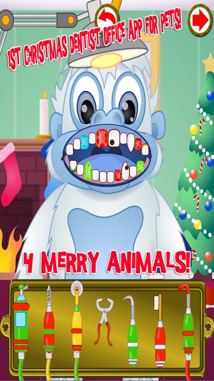 Christmas Pets Dentist Office Santa Fun Kids Games screenshot-3