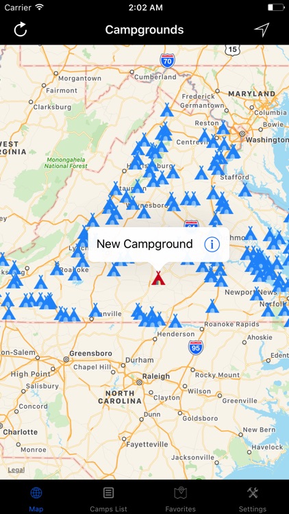 Virginia – Campgrounds & RV Parks