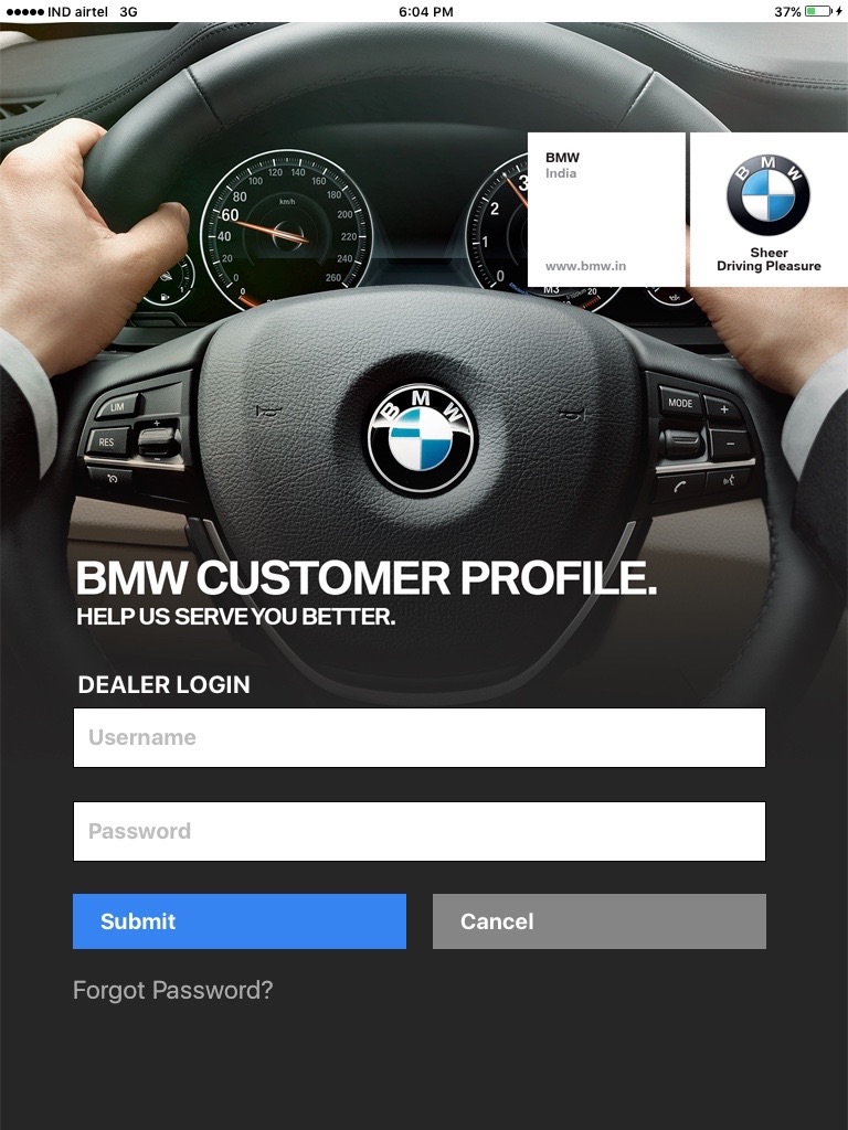 BMW Customer Profile screenshot 2