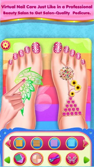 Toe Nail Salon Beauty Nail Art For Fashion Girls(圖2)-速報App