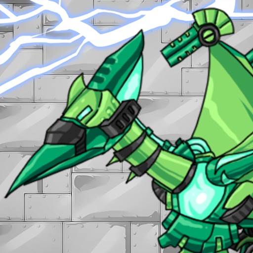 Dino Robot - Ptera Green Icon