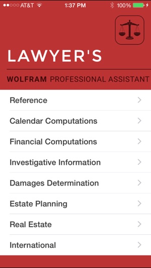 Wolfram Lawyer's Professional Assistant