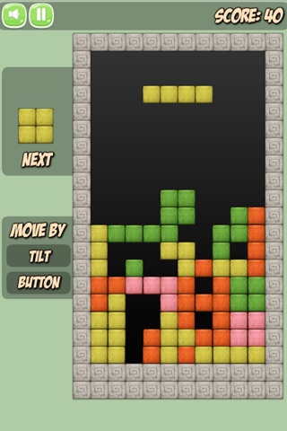 Falling Pile Blocks In A Row screenshot 3