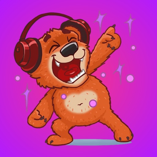 Super Red Bear Stickers icon