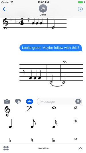 Music Notation Stickers for iMessage(圖2)-速報App