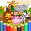 Animals Coloring Book-Simple line drawing painting