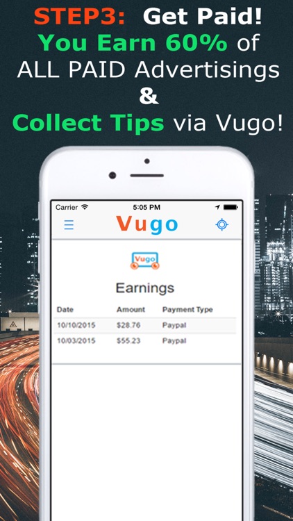 Vugo: in-car advertising screenshot-3