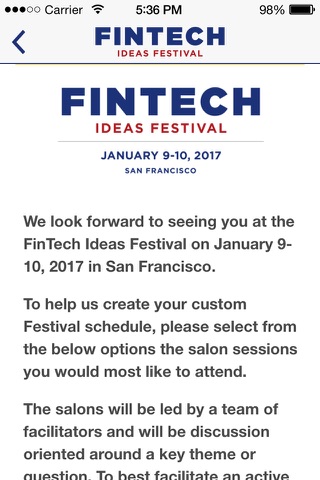 FinTech Ideas Festival screenshot 3