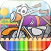 Vehicles Coloring Book for Kids & Toddlers