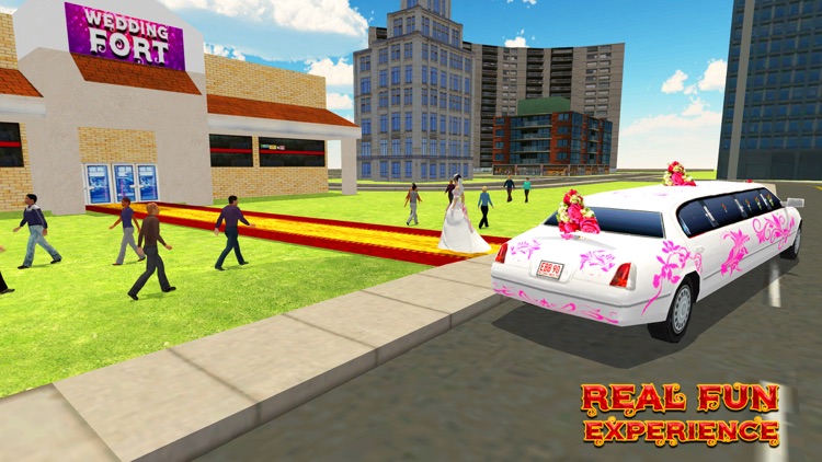 City Bridal Limo Car Simulator & Parking Drive screenshot-3