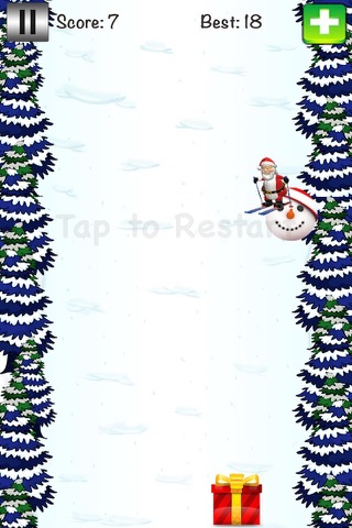 Skiing Santa - Classic Skiing Game screenshot 3