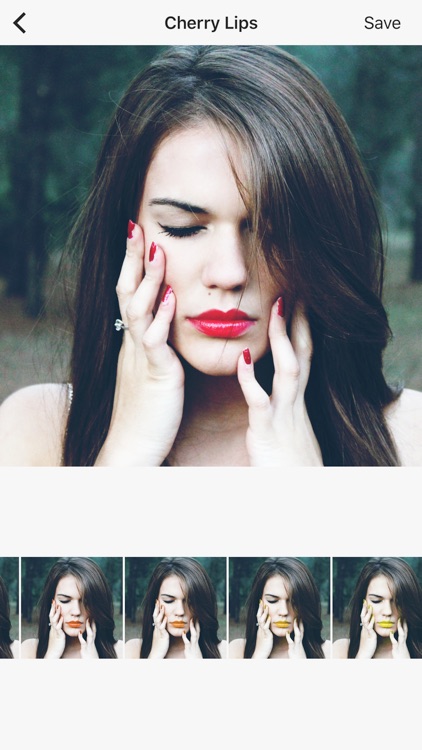 Cherry Lips - Change your lips color. Easy filter.
