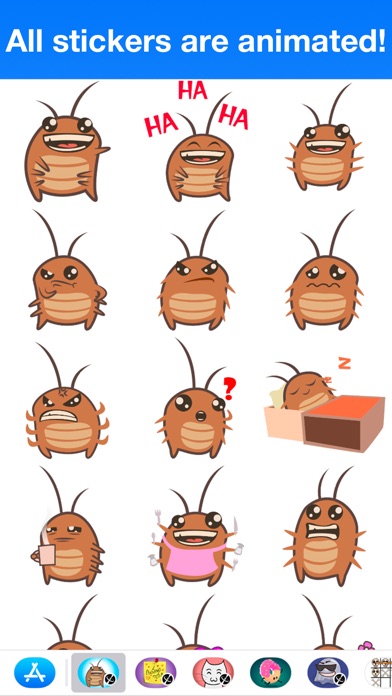 Cockroach - Animated stickers screenshot 2