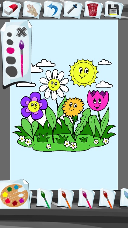 Flower Coloring Book App screenshot-3