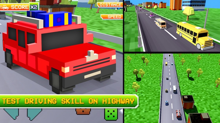 Blocky Risky Drive: City Highway & Parking HD screenshot-3