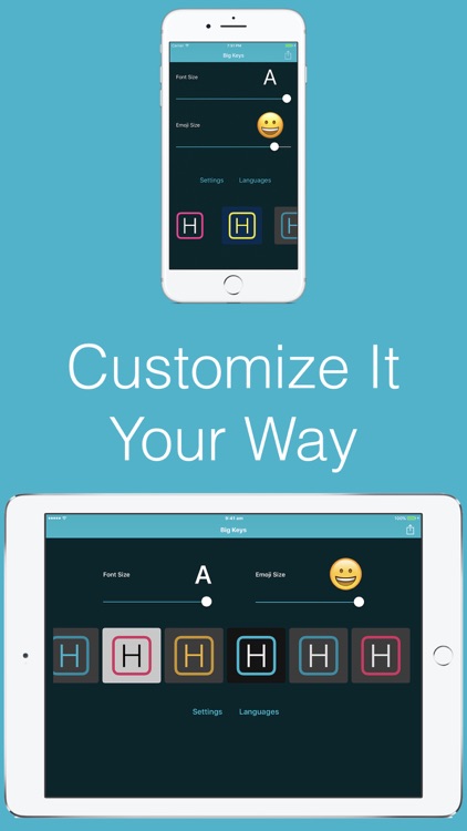 Big Keys: Large Keyboard & Emoji QWERTY Magnifier screenshot-4