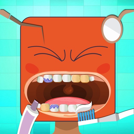 Dentist Game - Square Box Face Human Icon