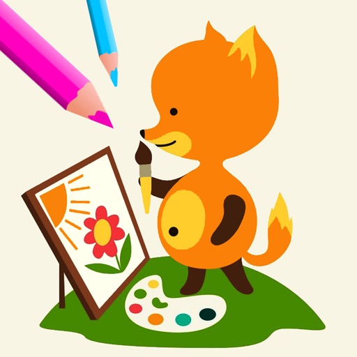 Fox Adventure Coloring Book Game Free For Kids iOS App