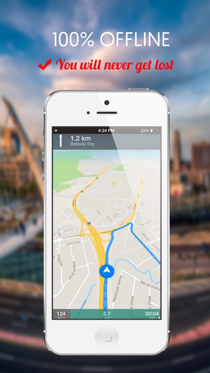 Lisbon, Portugal : Offline GPS Navigation